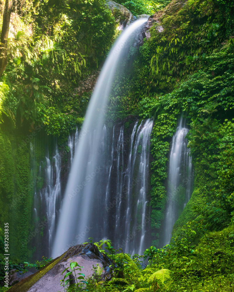 Tiu kelep waterfalls in north side of Lombok island Tiu kelep waterfalls in north side of Lombok island
