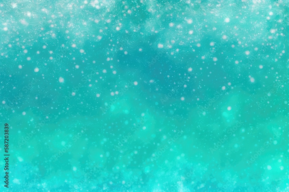 Turquoise Background With Gradient And Shimmering. Generative AI
