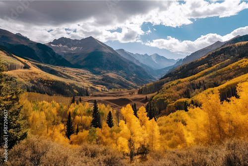 Colorado Rocky Mountains during the the fall season