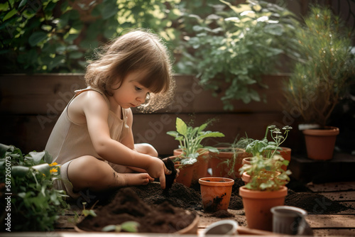 Little Gardener Cultivating Care.
Generative AI