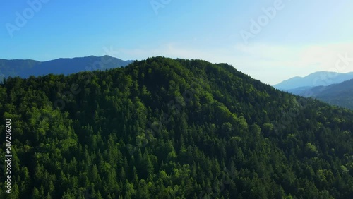 Aerial 4K drone footage of the Municipality of Ljubno is a municipality in northern Slovenia. The seat of the municipality is the town of Ljubno ob Savinji. photo