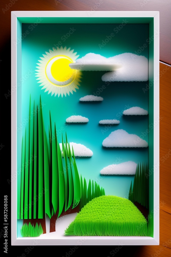 Fototapeta premium sun and clouds