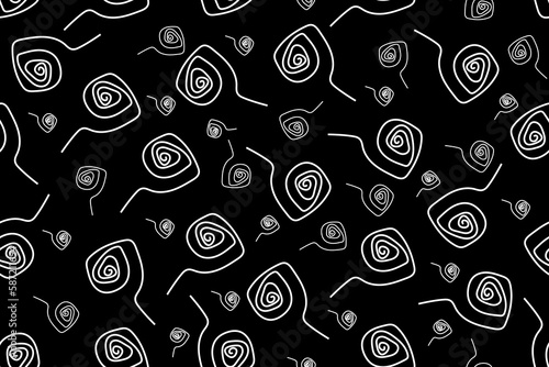 Abstract seamless pattern. Geometrical wallpaper and bed linen print. Backdrop in japanese style.