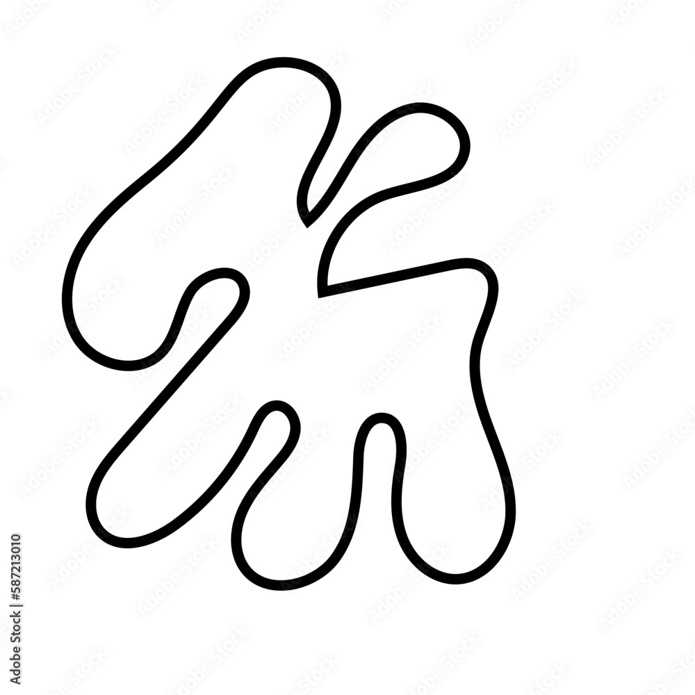Obraz premium Squiggly Doodle Line Vectors 