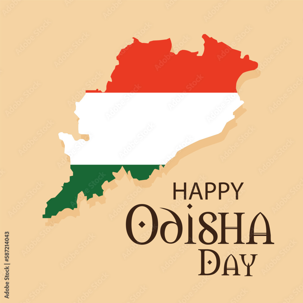 Vector illustration of a Background for Happy Odisha Day Celebration.