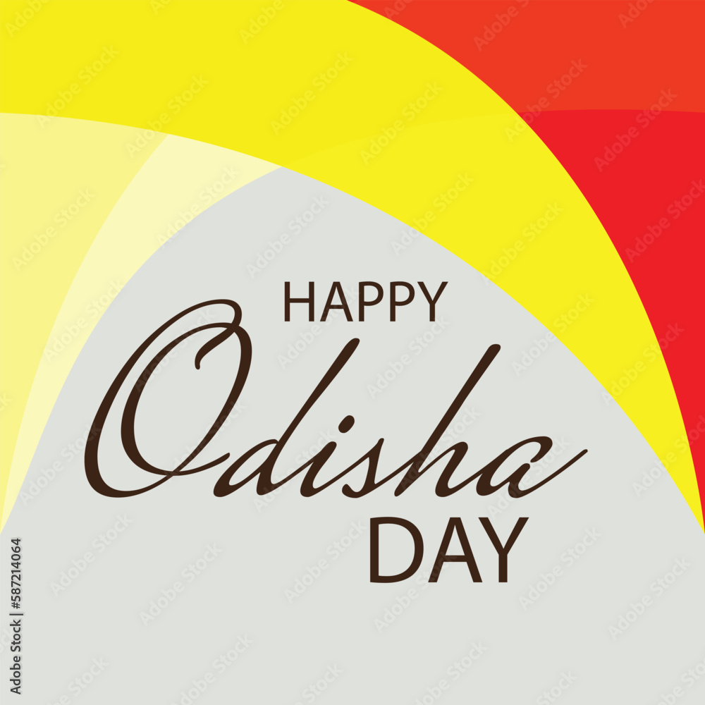 Obraz premium Vector illustration of a Background for Happy Odisha Day Celebration.