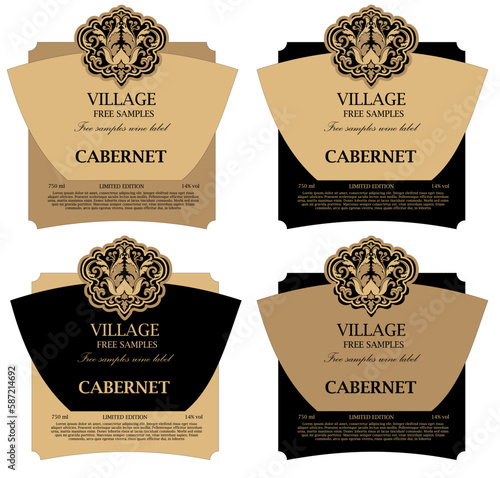 WINE LABEL COLLECTION DECORATIVE STICKER
