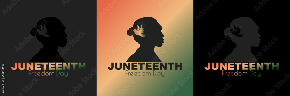 Juneteenth Freedom Day card set.