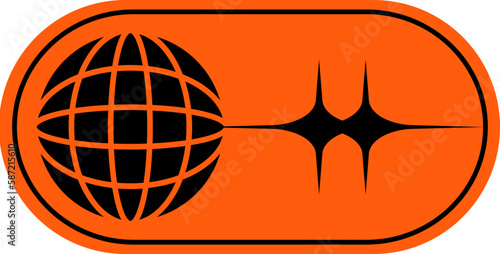 Y2k Acid brutalist Sticker