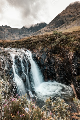 Waterfall on the Isle of Skye in Scotland