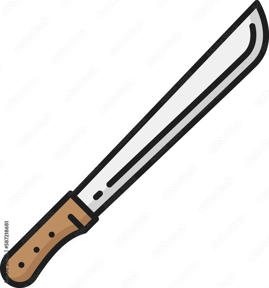 Tapanga hunting sharp blade knife, panga machete Tapanga hunting sharp blade knife, panga machete