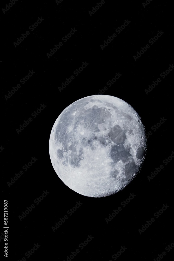 Beautiful view of a moon with the dark background Beautiful view of a moon with the dark background