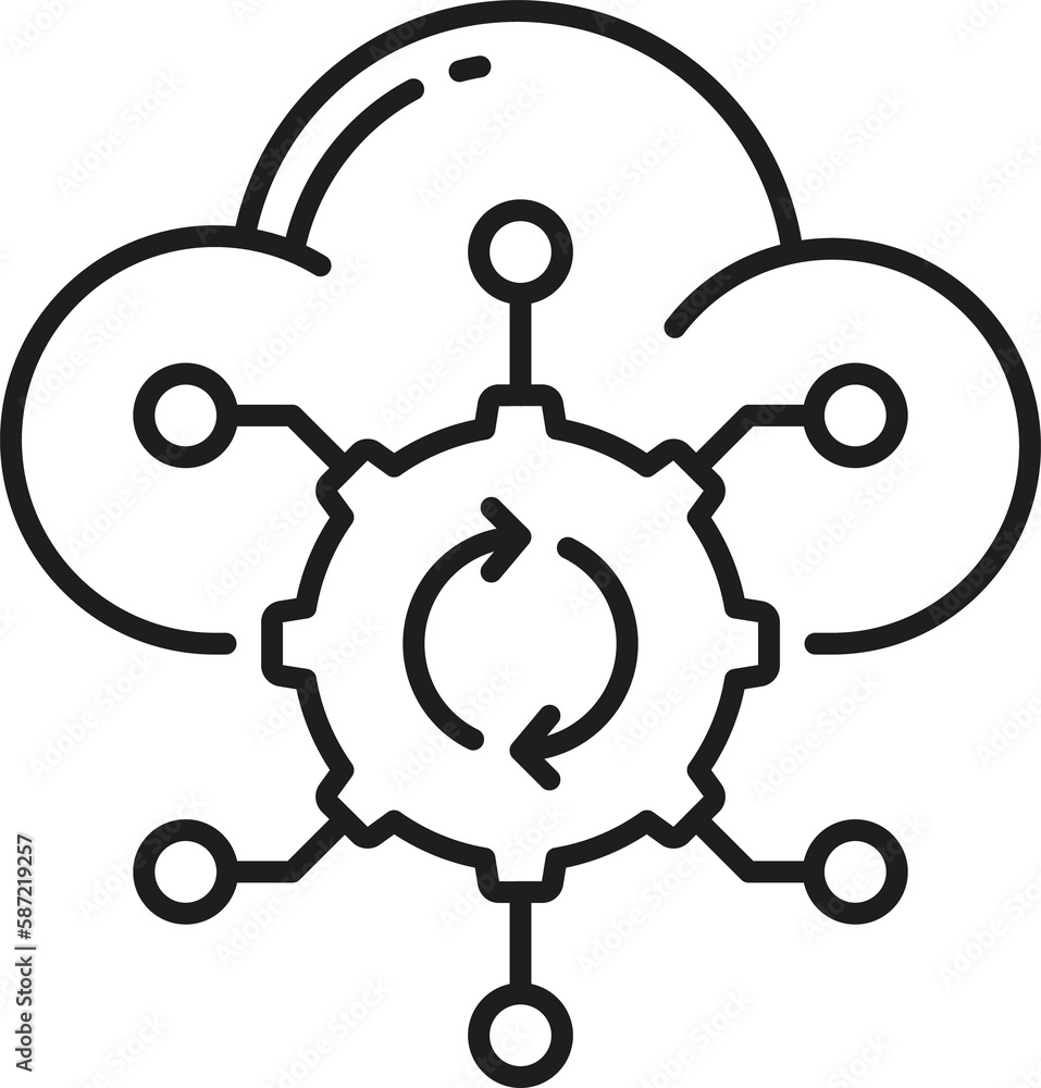 RPA cloud storage robotic process automation icon RPA cloud storage robotic process automation icon