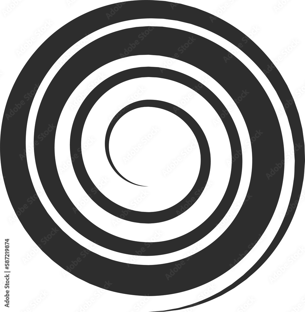 Speed line in circle form, radial effect. Rotation