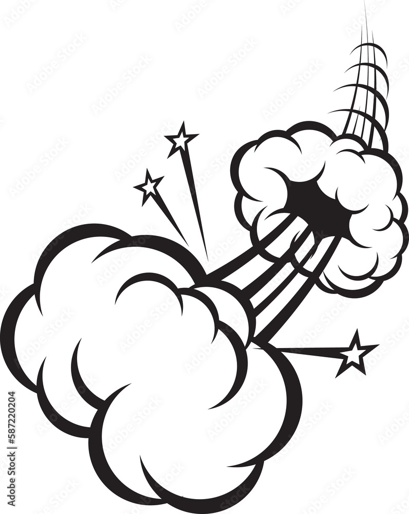 Punch swirl smoke trail, comic speed motion effect Punch swirl smoke trail, comic speed motion effect