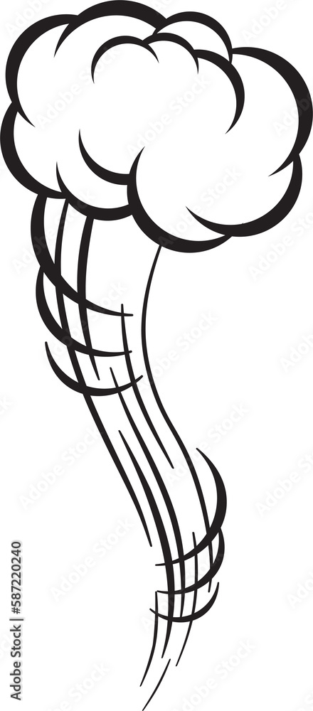 Cloud speed motion with swirl trail, moving track Cloud speed motion with swirl trail, moving track