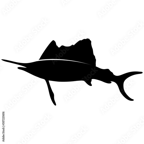 Atlantic Sailfish silhouette 2