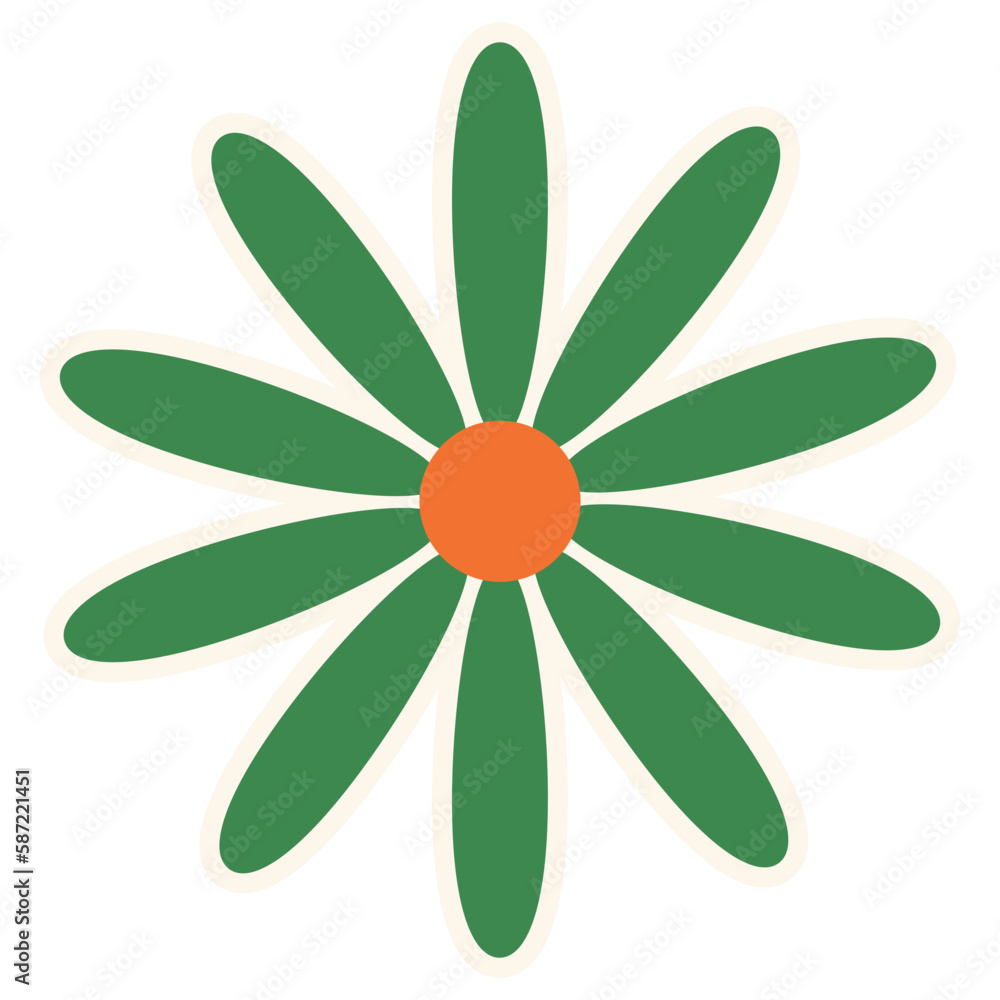 Groovy flower clipart red and yellow flower Groovy flower clipart red and yellow flower