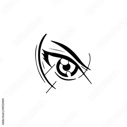 eye illustration vector with concept