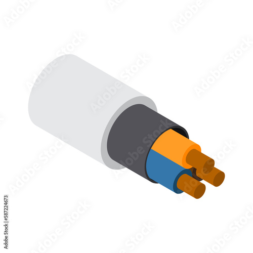 Three Conductor Cable Icon