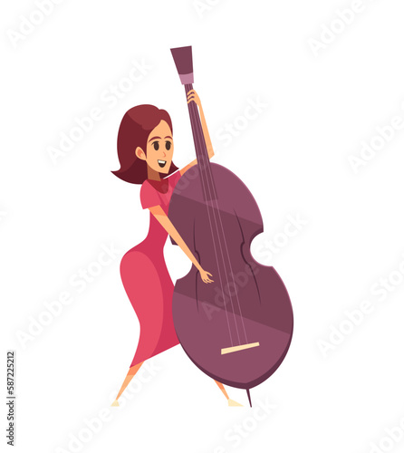 Cartoon Jazz Musician