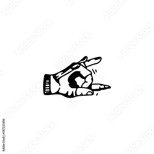 vector illustration of concept hand pose