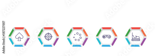editable outline icons with infographic template. infographic for concept. included ,