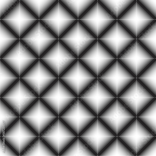 Seamless pattern with black and white squares. Vector illustration.