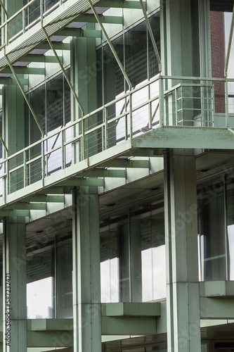 modern steel building facade