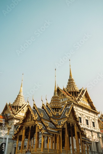 Vertical shot of The Grand Palace building complex in Bangkok  Thailand.