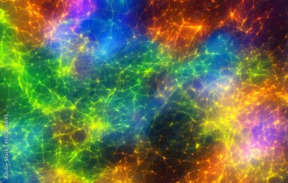 a colorful abstract image of a galaxy - Generative AI