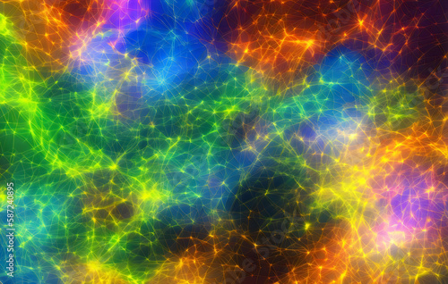 a colorful abstract image of a galaxy - Generative AI