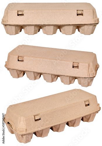 egg carton container box isolated photo