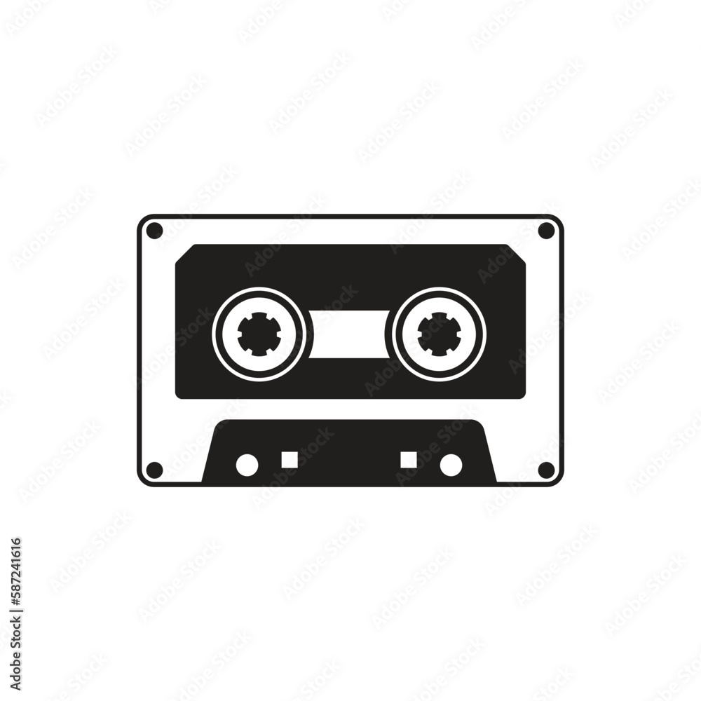 cassette icon design vector