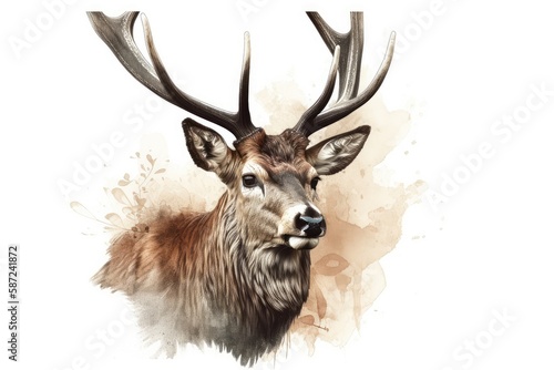 deer head isolated