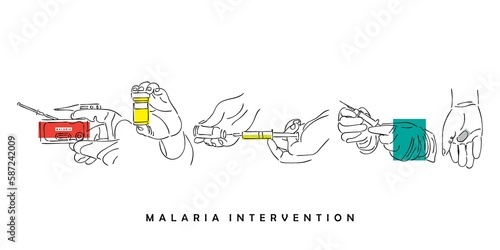 the health/ malaria intervention