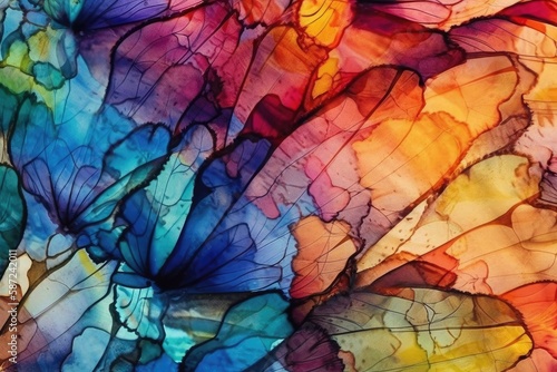 Wallpaper Mural Butterfly Wing abstract colorful background Torontodigital.ca