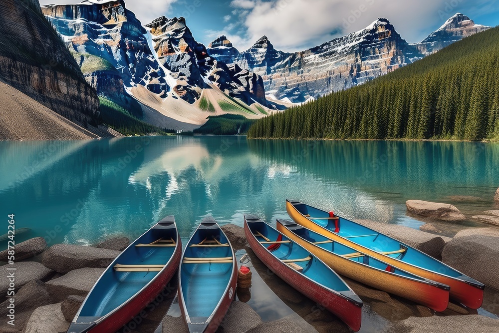 Fototapeta premium lake louise banff national park