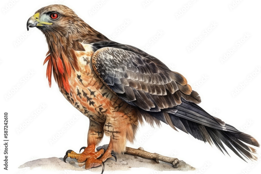 Fototapeta premium golden eagle isolated on white