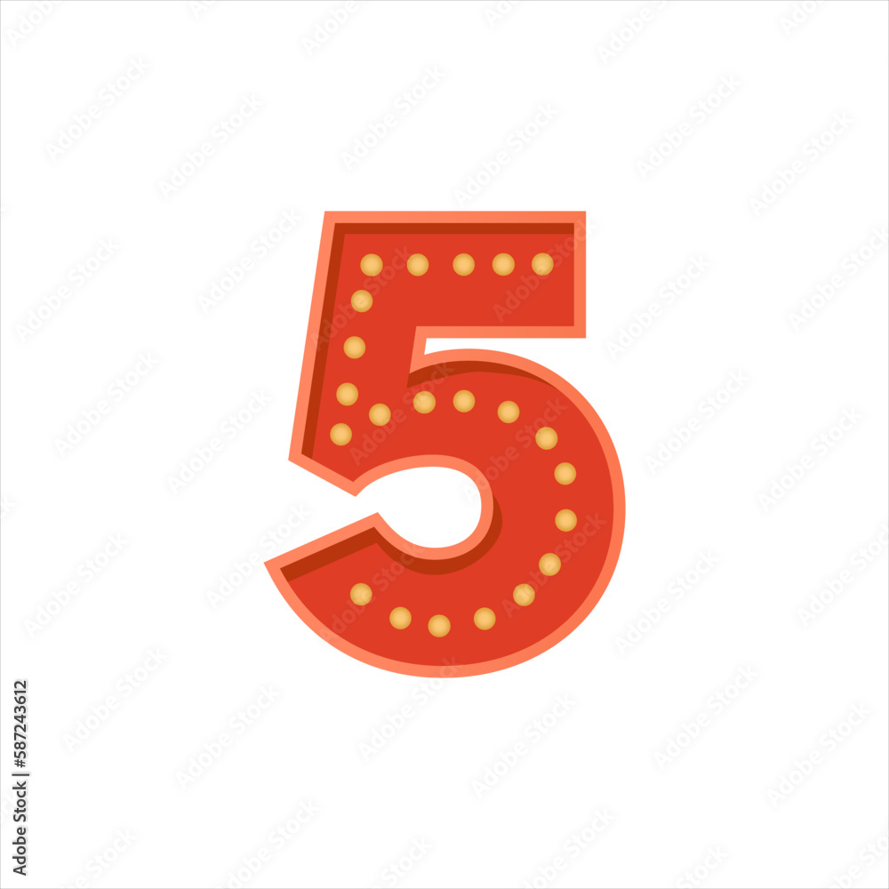 Retro Style Numbers Retro Style Numbers