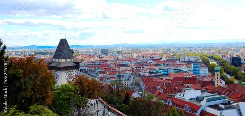 Blick auf Graz in Österreich