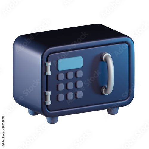 Money Safe 3D Icon