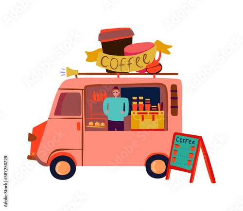 Flat Coffee Truck