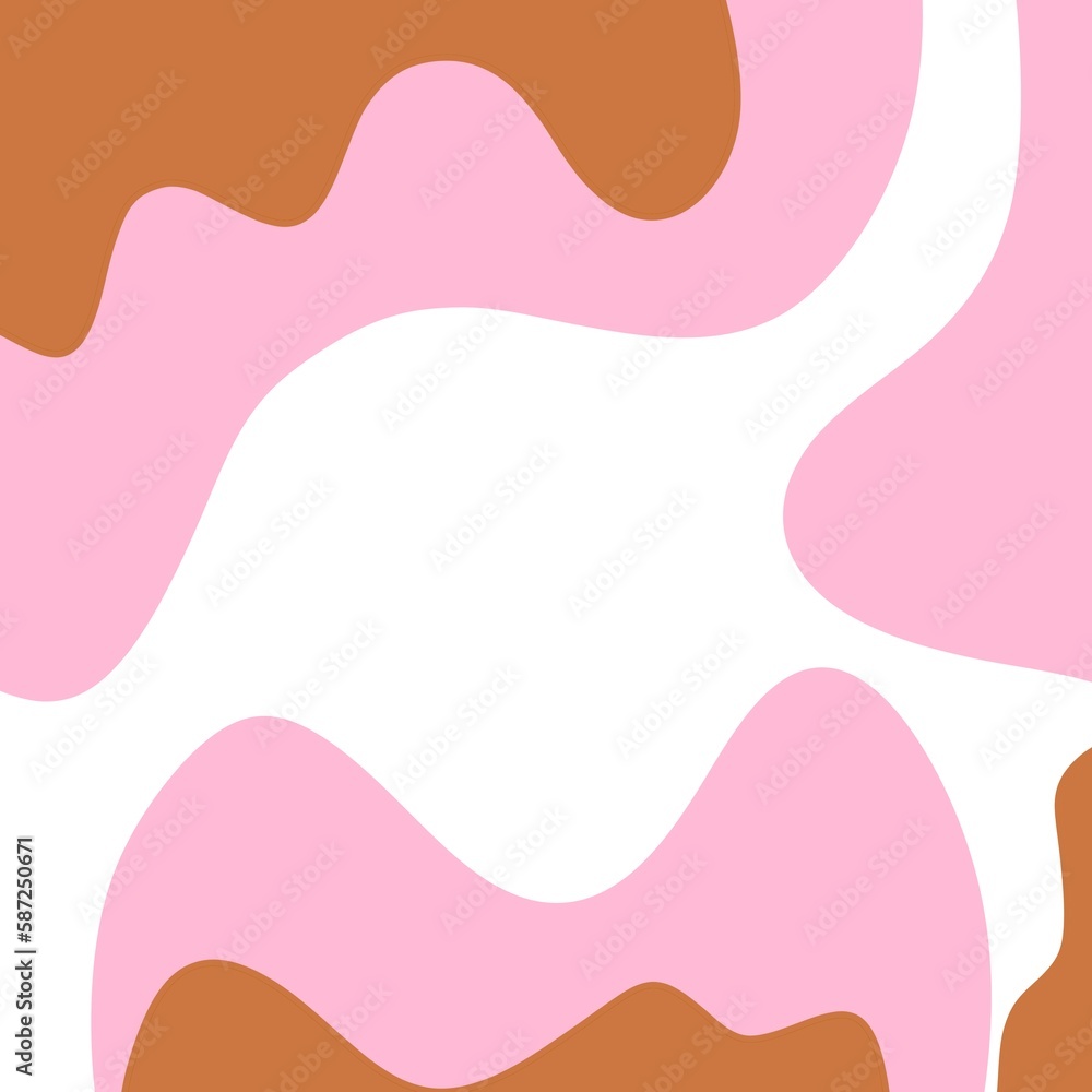 minimalist design with abstract organic shapes. retro psychedelic style and Groovy hippie 70s background