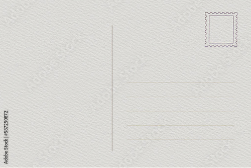 Blank of the old postcard with space for text