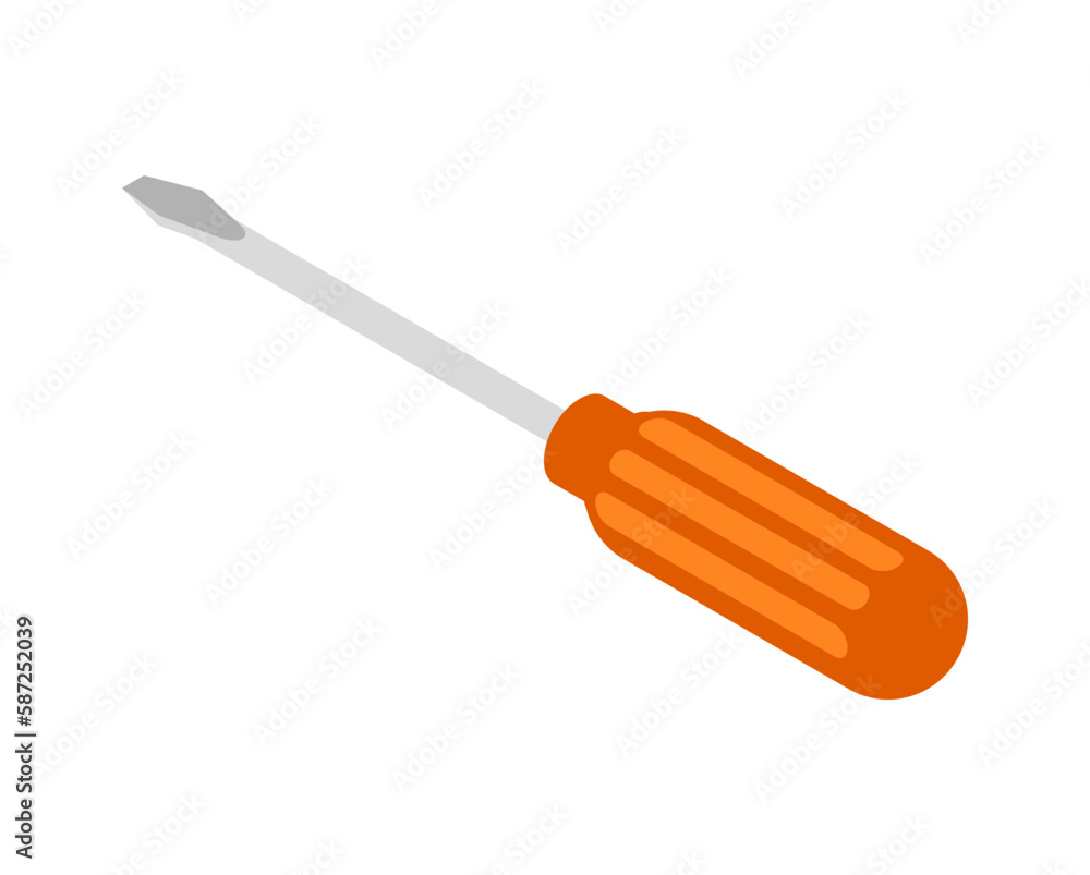 Screwdriver Isometric Icon Screwdriver Isometric Icon
