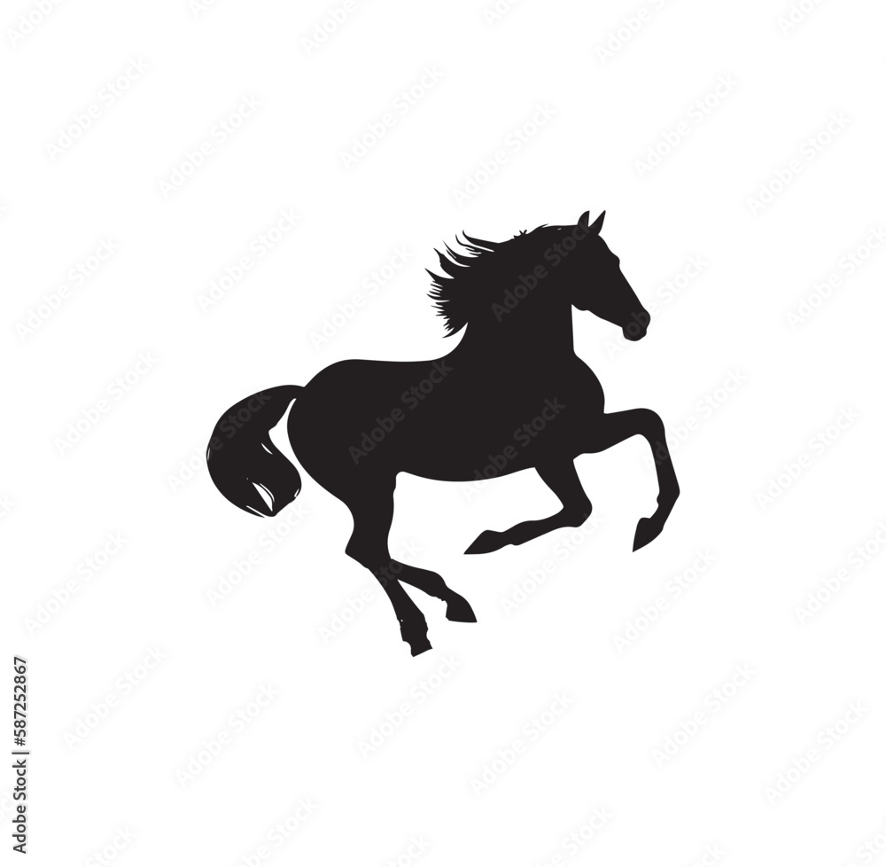 A horse vector silhouette art A horse vector silhouette art