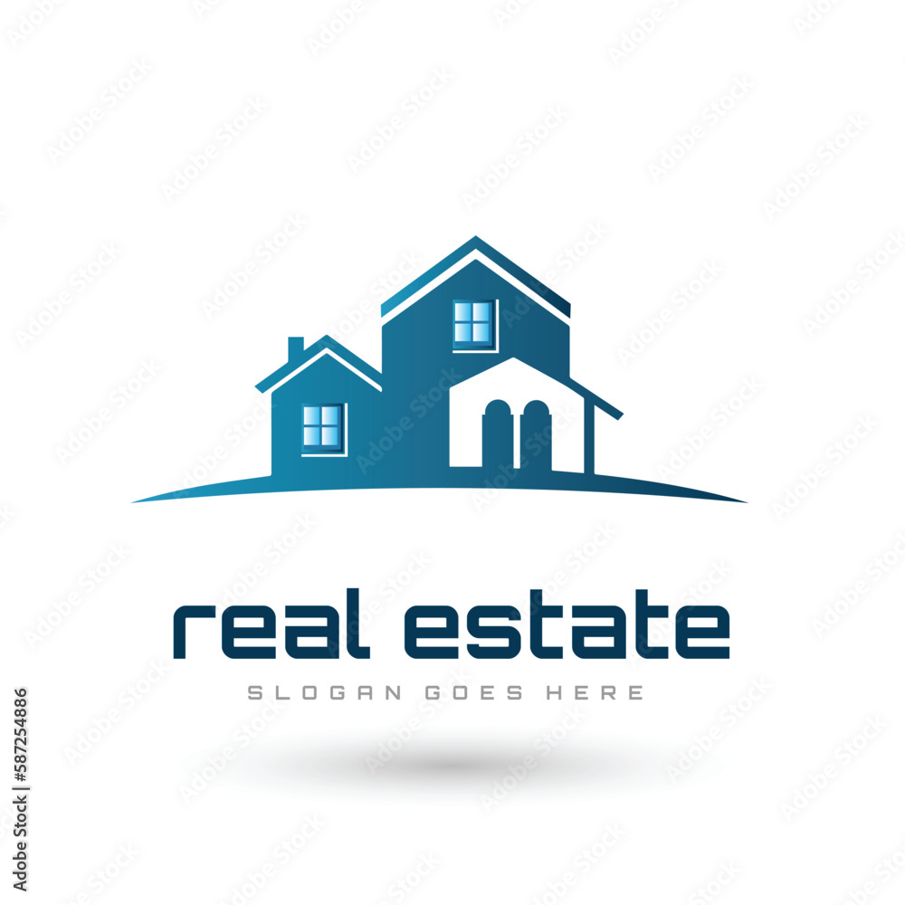 Fototapeta premium simple home real estate logo icon vector