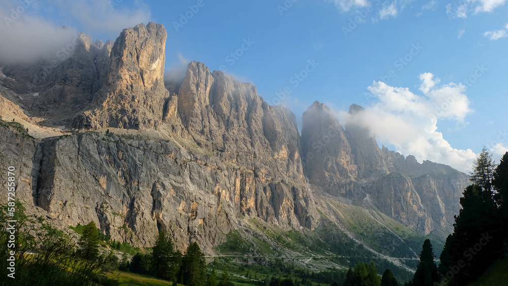 Seisser Alm in den Dolomiten Italien
