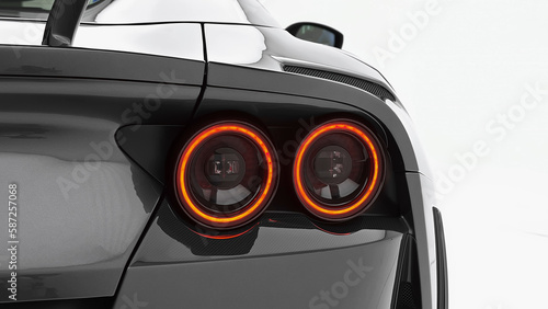 Foto Stunning Isolated Super Car in Modern Design